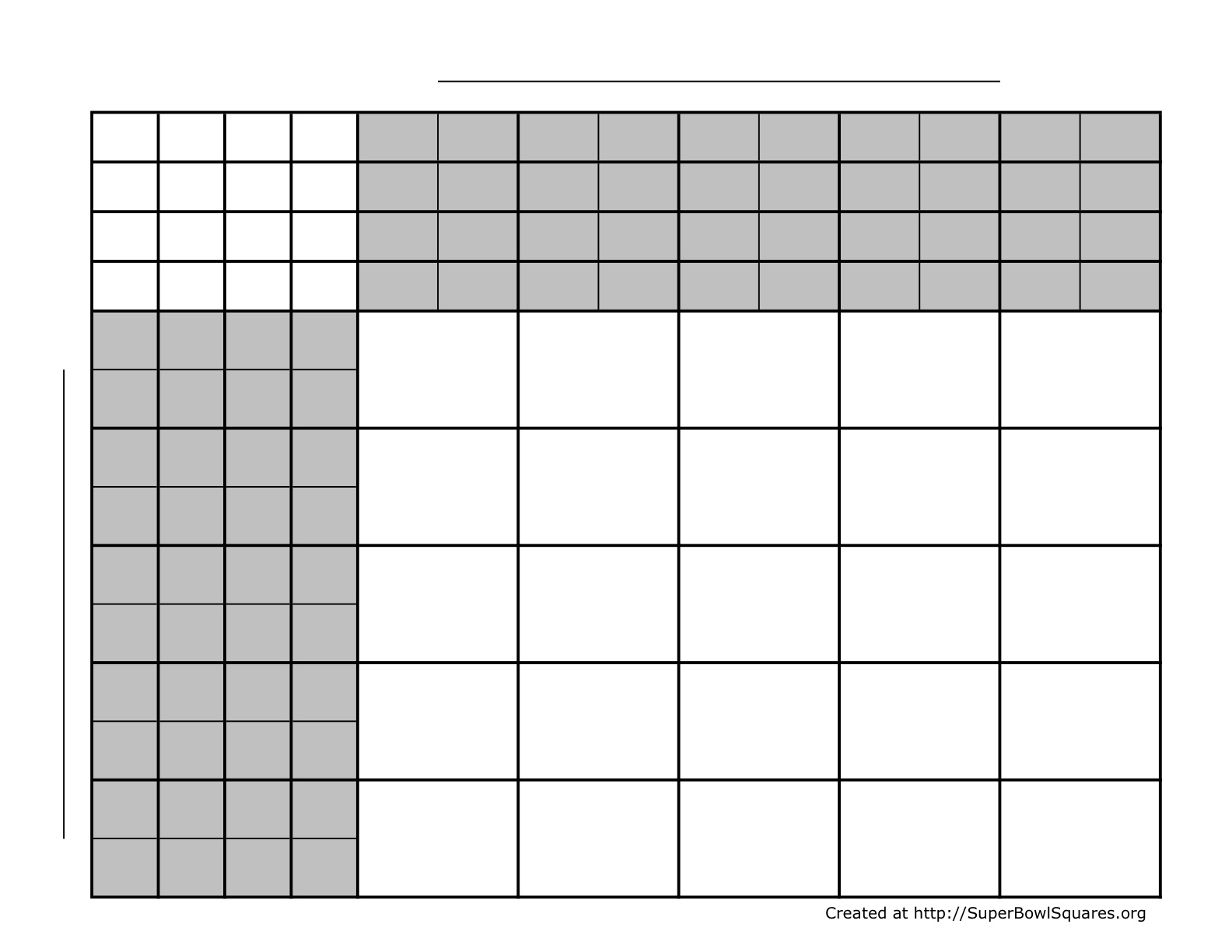 Make Football Pool Chart